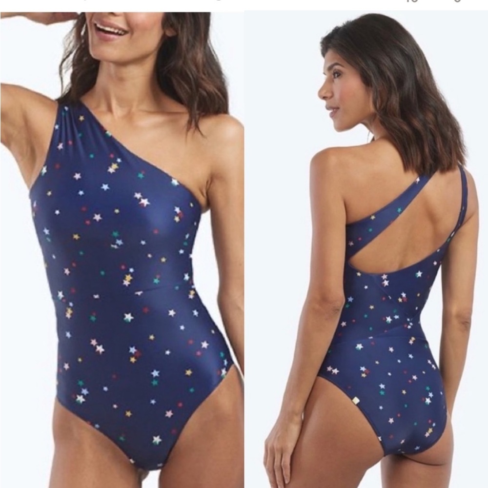 New with Tag Summersalt 1 shoulder navy star bathing suit